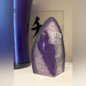 Purple Geode Crystal Decor